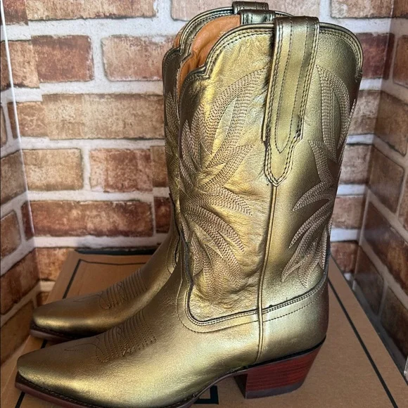 Tecovas Sadie Olive Cowboy Boots 8.5 - Picture 4 of 8